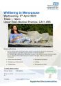 05 04 23 Wellbeing in Menopause UPPER EDEN Poster